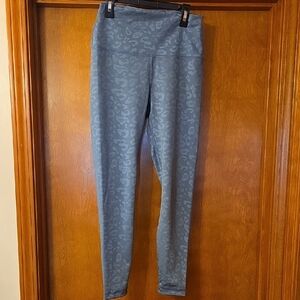 90 Degree by Reflex Blue Patterned Leggings